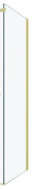 MEXEN - OMEGA stena 100x190 cm 8 mm zlatá, transparent 820-100-000-50-00