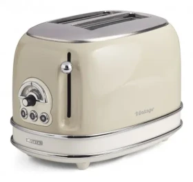 Ariete 155 Vintage béžová / Hriankovač / 2 hrianky / 810 W / 6 stupňov opečenia (0155CR)