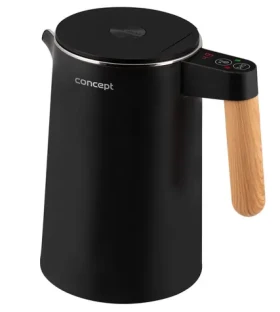 Concept RK3301 čierna / Rýchlovarná kanvica / 1.5 l / 2200W / termoregulácia / dopredaj (RK3301)