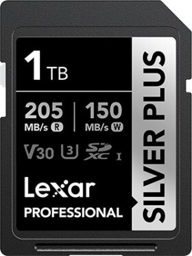 Lexar Professional Silver Plus SDXC 1 TB Class 10 UHS-I/U3 V30 (LSDSIPL001T-BNNNG)