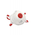Respirátor Payper FFP3 AK003 s výdychovým ventilčekom Farba: Biela/ Červená, Veľkosť: U