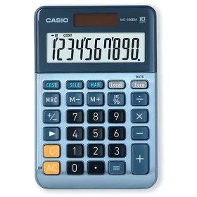Casio MS-100EM / Kalkulačka / stolný / 10miestny LCD displej / solárne a batériové napájanie (MS-100EM)