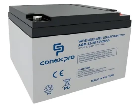Conexpro AGM-12-28 / Batéria / AGM VRLA / 12V/28Ah / T12 (AGM-12-28)