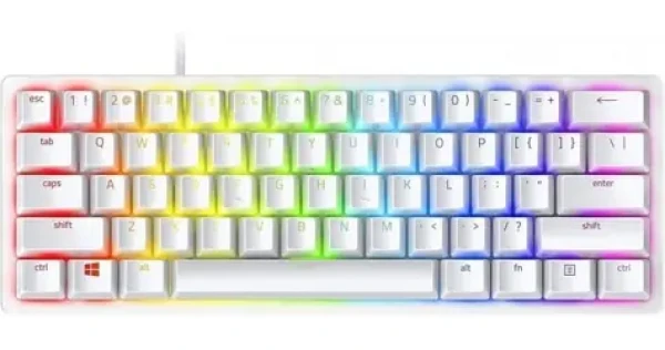 Razer Huntsman V3 Pro Mini biela / herná klávesnica / mechanická / Razer Analog Optical Switch Gen 2 / US Layout (RZ03-04991700-R3M1)