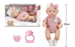 TEDDIES Bábika bábätko s cumlíkom a hrkálkou