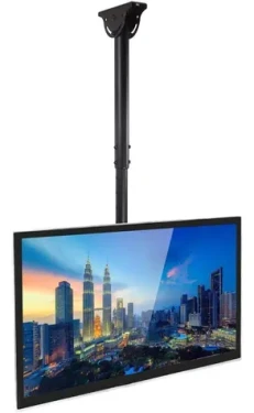 Techly teleskopický stropný držiak pre TV 23-42" / Stropný držiak pre TV / 50 kg / VESA / sklopný / otočný / čierna (ICA-CPLB-922L)