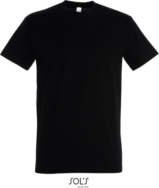 Tričko SOL'S Imperial z hrubej bavlny 25.1500, čierne black M