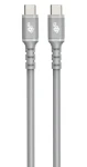 TB Touch USB-C kábel sivý 1m / Nabíjací a dátový kábel / USB-C - USB-C / 60 W / 480 Mb/s / silikónový (AKTBXKUCC2SI10G)