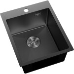 MEXEN - Solix oceľový drez 1-bowl 400 x 500 mm, čierna HC 6406401000-70HC