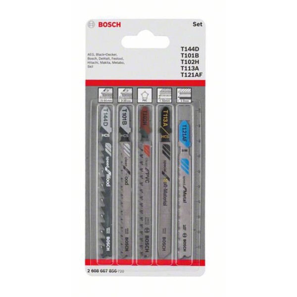 Bosch Accessories 2608667856 Sada kotúčových píl Allrounder, 5 kusov 5 ks; 2608667856