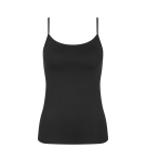 SENSE OF COTTON - Bezšvový vypasovaný top s úzkymi ramienkami Triumph BLACK 44