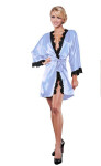 DKaren Plus Size Housecoat Viola Light Blue světle modrá