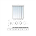 H K - Vaňová zástena päťdielna V5 120M, matný chróm, číre sklo SE-V5 120M