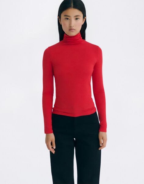 Thinking MU Red Noe Cachemire Top RED S