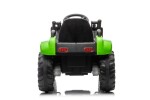 Mamido Mamido Detský elektrický traktor s radlicou a prívesom zelený