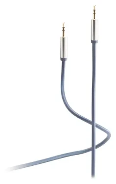 Shiverpeaks Flexline modrá / Audio kabel / Jack 3,5 mm - Jack 3,5 mm / 1,5 m / pozlacené konektory (FL31-30151)