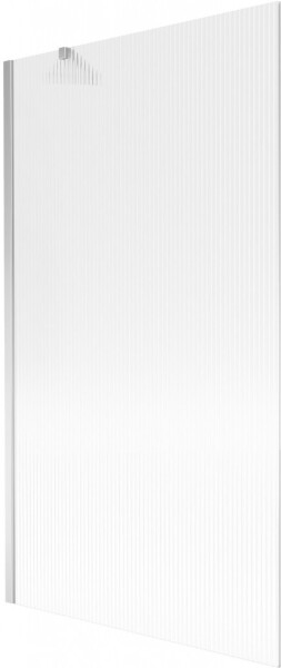 MEXEN/S - Next vaňová zástena FIX 100 x 150, prúžky, chróm 895-100-000-00-09-01