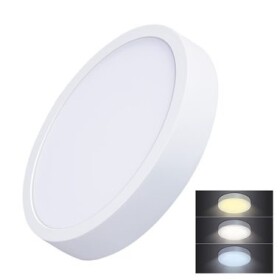 Solight WD174 LED mini panel CCT prisadený 24W / 1800lm / 3000K-6000K / guľatý (8592718027650)