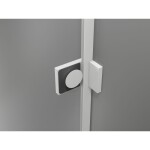 MEXEN/S - Lunar-F L skladacie sprchové dvere pravé 140, transparent, biela 836SL-140-050-20-00-P