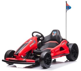 Mamido Detská elektrická motokára A035 Drift červená