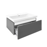 Kúpeľňová skrinka s umývadlom SAT Feel 60x30x44, 8 cm antracit mat SATFEEL60ANTU4 SATFEEL60ANTU4