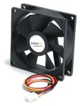 StarTech tichý ventilátor 80 mm čierny / Ventilátor / 80x80x25 mm / -10 až 80 ° C / plast (FAN8X25TX3L)