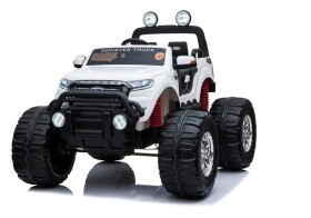 Mamido Elektrické autíčko Ford Ranger Monster 4x4 LCD MP4 biele