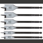 C.K T2942P sada frézovacích vrtákov do dreva 6-dielna 10 mm, 13 mm, 16 mm, 20 mm, 22 mm, 25 mm 1/4 (6,3 mm) 1 sada; T2942P