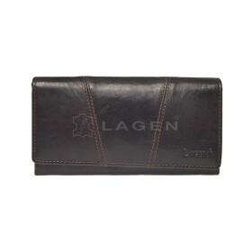 Dámska kožená peňaženka Lagen PWL-388/T Dark brown
