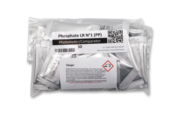 PoolLab Water-I.D. Phosphate LR 1 (PP) - Náhradné tablety pre digitálny tester Pool Lab 2.0 pre meranie fostátov LR 1 (PP) (50 sáčkov)