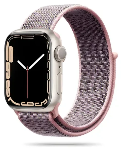 Tech-Protect Nylon ružový / Remienok pre Apple Watch / 38/40/41 mm