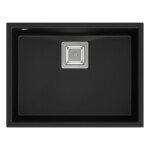 Quadron - Granitový drez DAVID 50 Black Zlaty HQD5542U7-G1