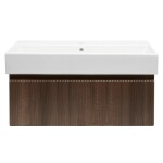 Kúpeľňová skrinka s umývadlom SAT Evolution 98x30x44,8 cm orech mat SATEVO100NAU2 SATEVO100NAU2