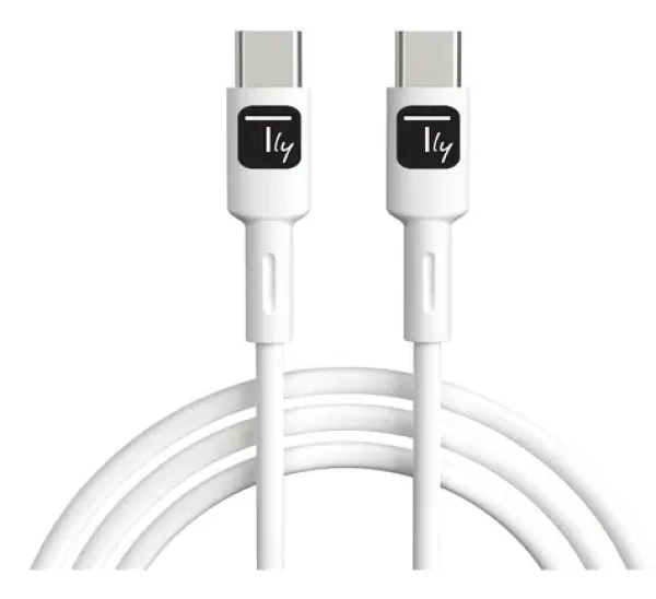 Techly USB-C - USB-C kábel 1 m biela / Kábel / USB 2.0 / rýchlonabíjanie PD 60W (ICOC-MUSB20-C60W1)