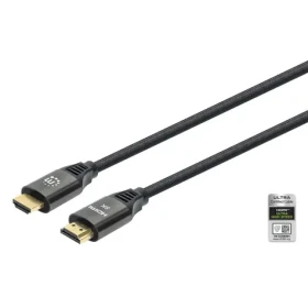 Manhattan HDMI kábel s Ethernetom čierna / Kábel / 8K 60Hz / 48 Gbit / s / 2 m (355940)