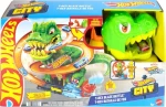 Mattel Autodráha Hot Wheels City Remíza T-Rexa