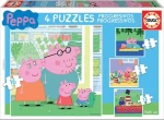 Educa Puzzle Prasiatko Pepina 4v1