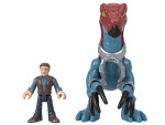 Jurassic World sada Imaginext figúrky Therizinosaurus a Owen