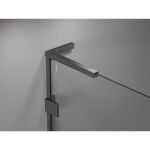 MEXEN/S - Lunar L Duo sprchový kút dvere krídlové 75 x 70, transparent, grafit metal 834L-075L-070P-95-00