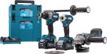 Makita MAKITA Sada COMBO 40Vmax XGT (GA005G+DF001G+TD001G) 2x4,0Ah 2xMAKPAC DK0125G301 MDK0125G301