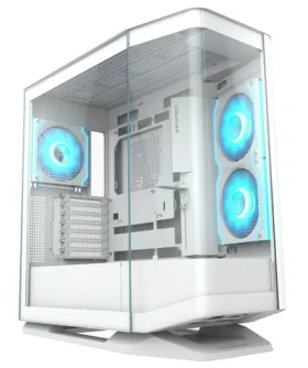 COUGAR FV270 biela / PC skriňa / E-ATX / ATX / micro-ATX / mini-ITX / RGB / priehľadná bočnica / bez zdroja (CGR-58M6W)