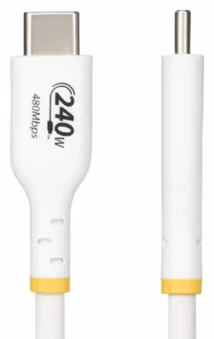 StarTech USB-C 240W PD biela / Nabíjací kábel / USB-C - USB-C / 4 m (USB2EPR4MW)