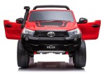 Mamido Detské elektrické autíčko Toyota Hilux 4x4 lakované červené