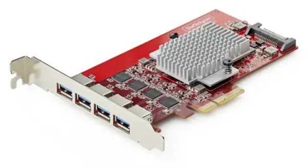 StarTech PCIe karta 4X USB-A / Radič USB / PCIe 3.0 / USB 3.2 Gen 2 10 Gbps / ASMedia chipset (P10Q4A-USB-CARD)
