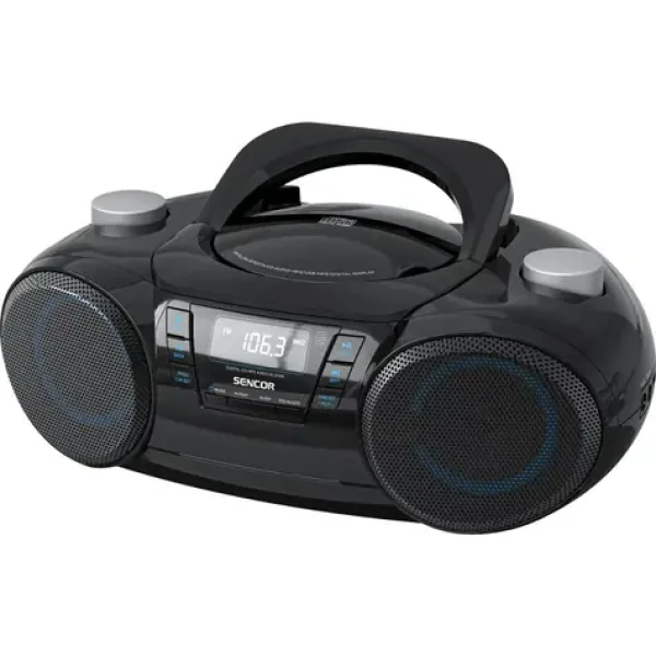 Sencor SPT 4710B čierna / rádio / FM / Bluetooth 5.3 / CD / USB / 3.5 mm jack / SD / AUX (8590669391424)