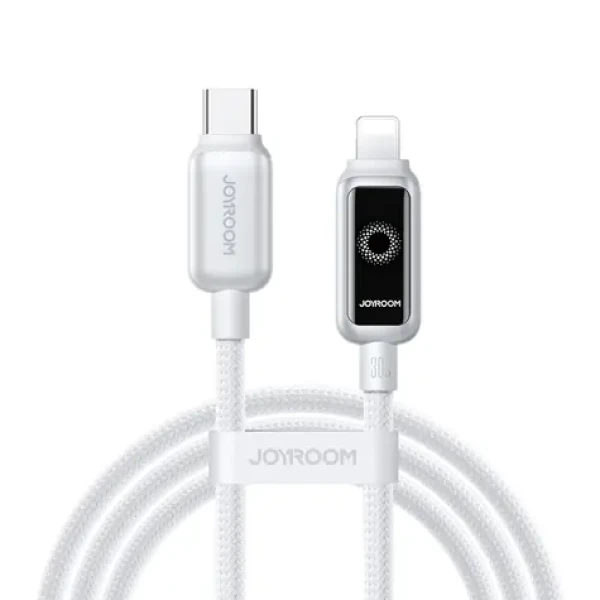 Joyroom S-A55 StarFlight Nabíjací kábel USB-C (M) - Lightning (M) 30W 1.2m biela (6956116767914)
