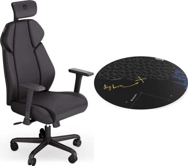 Endorfy Fotel Endorfy Meta BK czarny (EY8A005) + Floor Pad FP110C