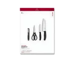 VICTORINOX Swiss Classic Kuchynská súprava 4 ks čierna / Kuchynská súprava / darčeková krabička (6.7133.41G)