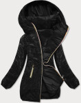 Čierna obojstranná dámska bunda (h1038-01) odstíny černé XXL (44)