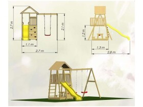 Drevená herná veža – Wendi Toys Pelican